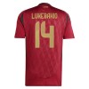 Camiseta de fútbol Bélgica Lukebakio 14 Primera Equipación Euro 2024 - Hombre